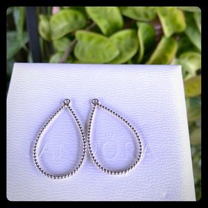 Pandora Compose Beaded Hoops